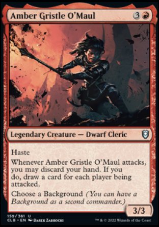 Amber Gristle O'Maul [Commander Legends: Battle for Baldur's Gate] | Exor Games Bridgewater