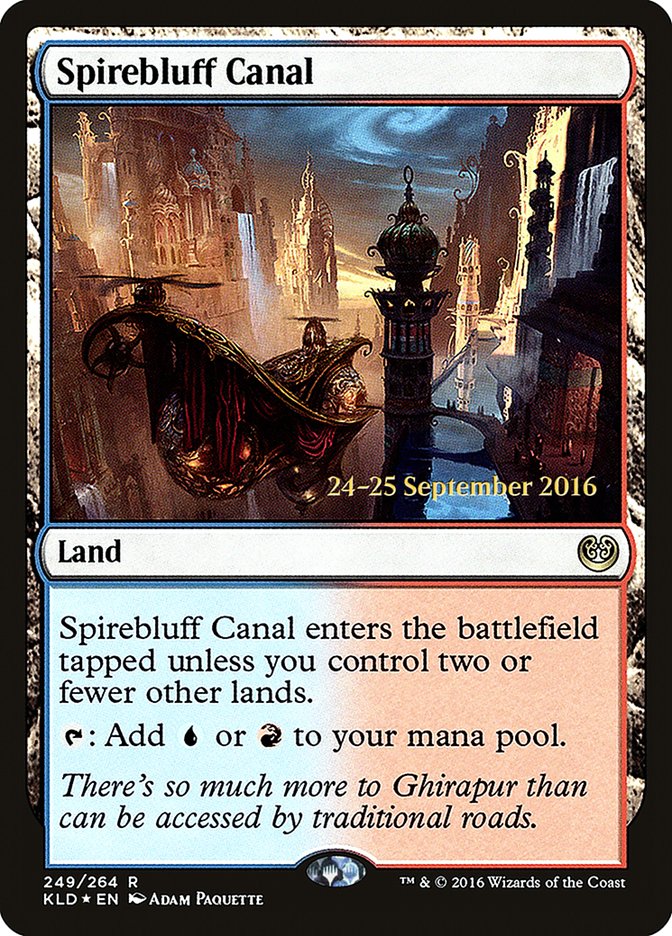 Spirebluff Canal  [Kaladesh Prerelease Promos] | Exor Games Bridgewater