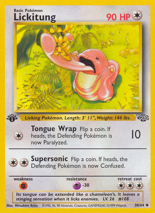 Lickitung (38/64) [Jungle 1st Edition] | Exor Games Bridgewater