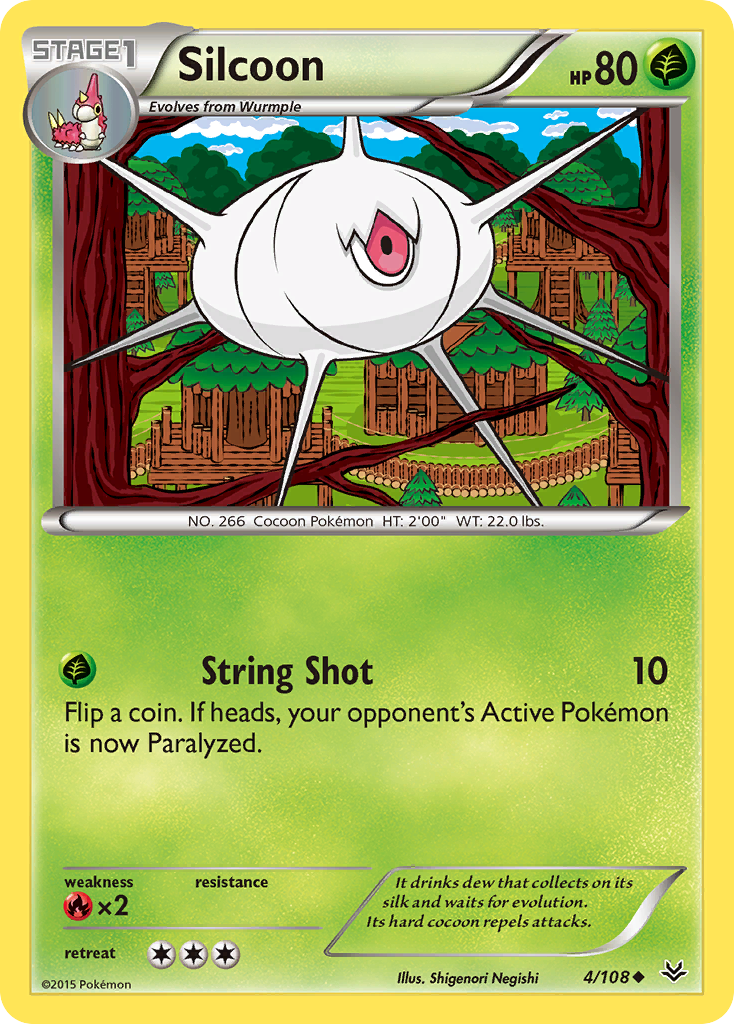 Silcoon (4/108) [XY: Roaring Skies] | Exor Games Bridgewater