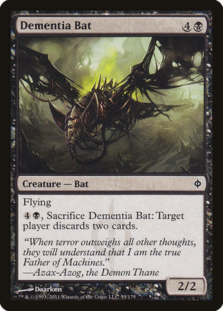 Dementia Bat [New Phyrexia] | Exor Games Bridgewater