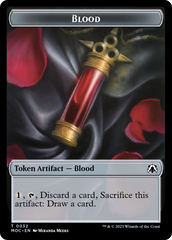 Blood // Shapeshifter Double-Sided Token [March of the Machine Commander Tokens] | Exor Games Bridgewater