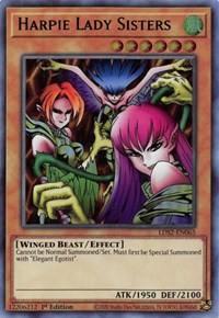 Harpie Lady Sisters (Green) [LDS2-EN065] Ultra Rare | Exor Games Bridgewater