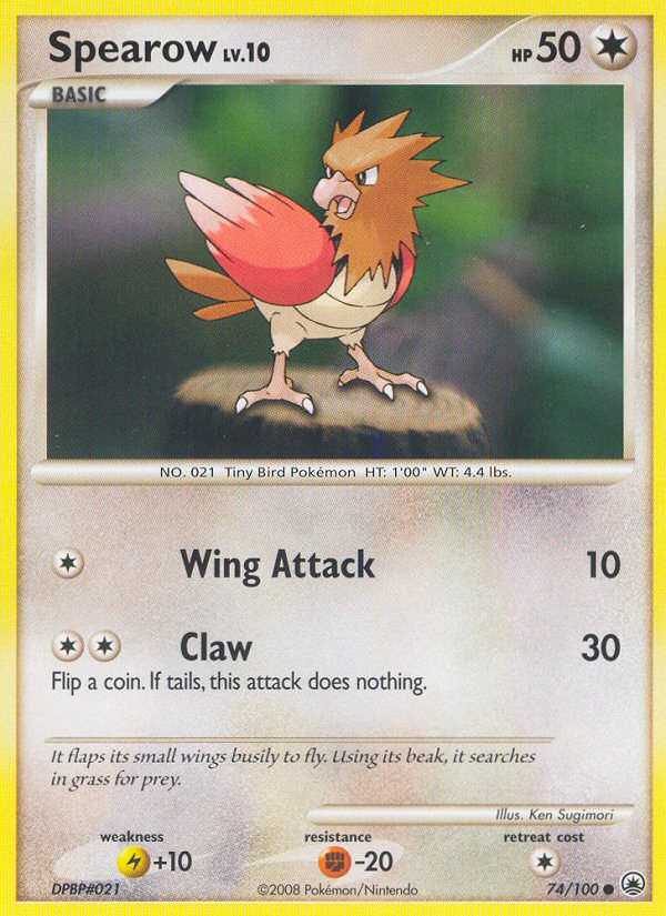 Spearow (74/100) [Diamond & Pearl: Majestic Dawn] | Exor Games Bridgewater