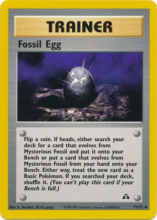 Fossil Egg (72/75) [Neo Discovery Unlimited] | Exor Games Bridgewater