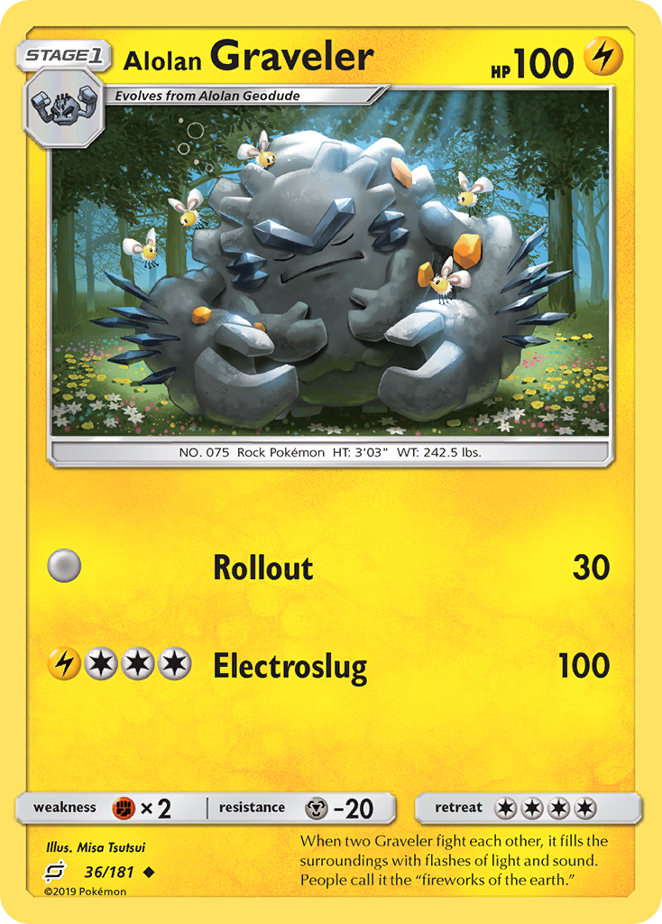 Alolan Graveler (36/181) [Sun & Moon: Team Up] | Exor Games Bridgewater