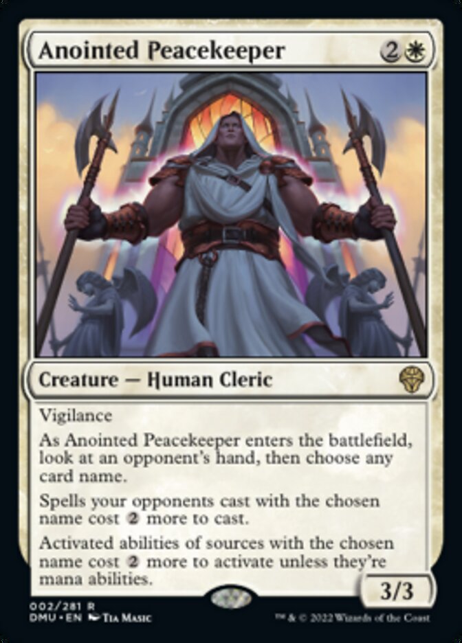 Anointed Peacekeeper [Dominaria United] | Exor Games Bridgewater