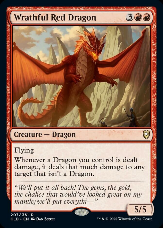 Wrathful Red Dragon [Commander Legends: Battle for Baldur's Gate] | Exor Games Bridgewater