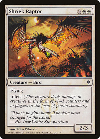 Shriek Raptor [New Phyrexia] | Exor Games Bridgewater