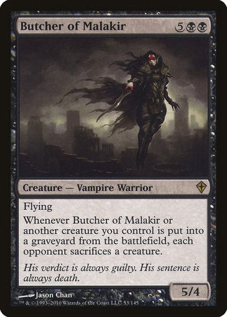 Butcher of Malakir [Worldwake] | Exor Games Bridgewater