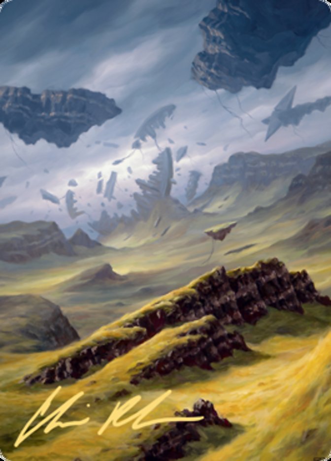 Plains 3 Art Card (Gold-Stamped Signature) [Zendikar Rising Art Series] | Exor Games Bridgewater