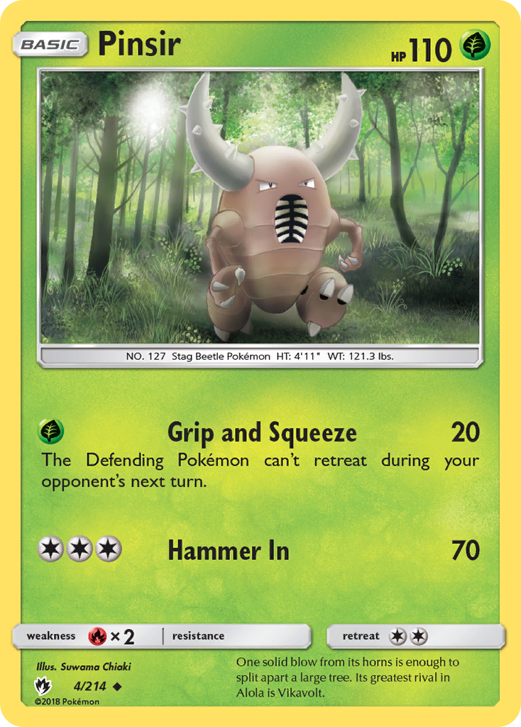 Pinsir (4/214) [Sun & Moon: Lost Thunder] | Exor Games Bridgewater