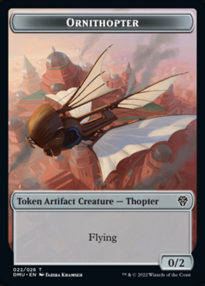 Bird (002) // Ornithopter Double-sided Token [Dominaria United Tokens] | Exor Games Bridgewater