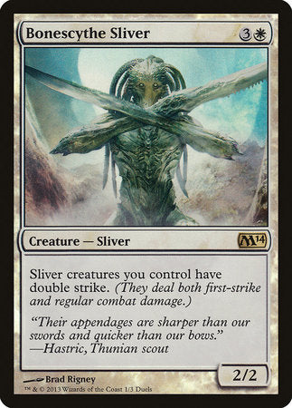 Bonescythe Sliver [Duels of the Planeswalkers 2013 Promos ] | Exor Games Bridgewater