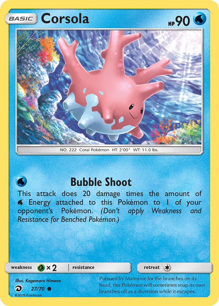 Corsola (27/70) [Sun & Moon: Dragon Majesty] | Exor Games Bridgewater