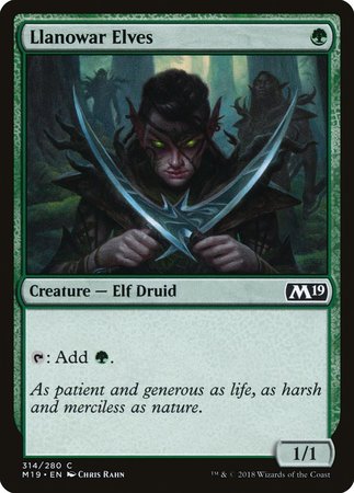 Llanowar Elves [Core Set 2019] | Exor Games Bridgewater