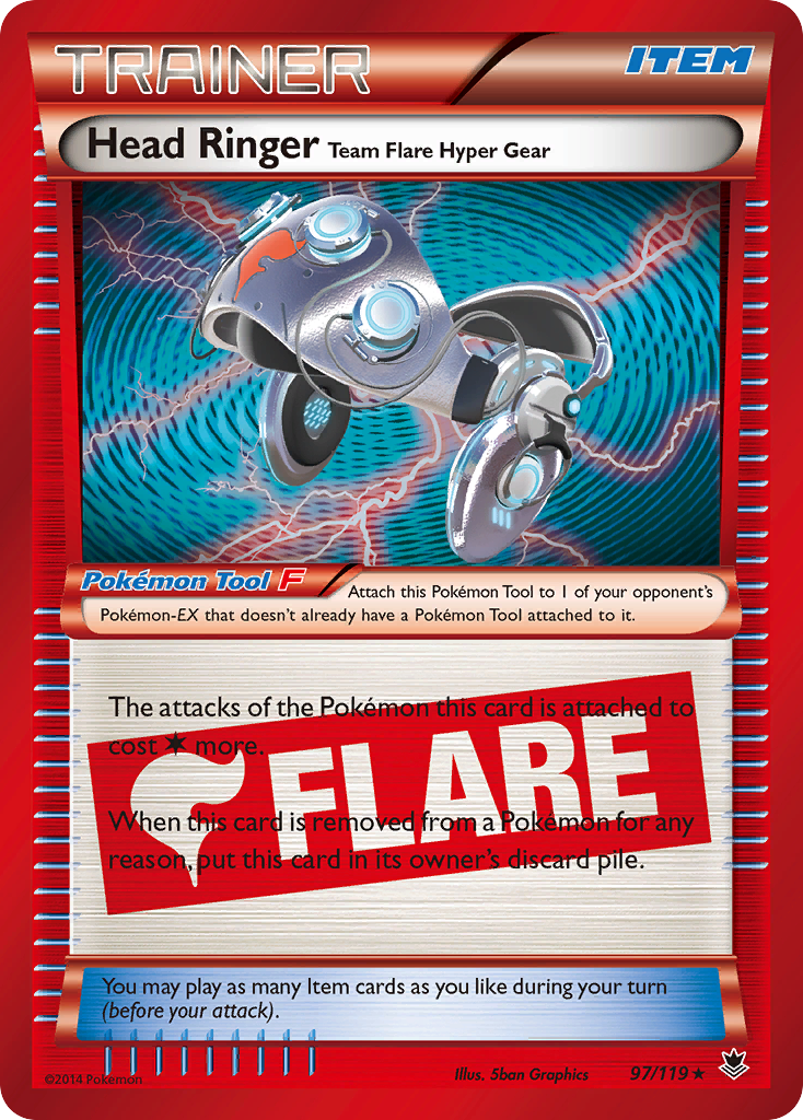 Head Ringer Team Flare Hyper Gear (97/119) [XY: Phantom Forces] | Exor Games Bridgewater