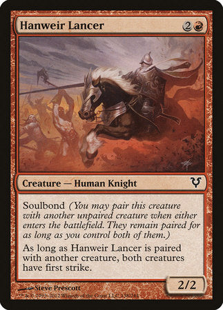 Hanweir Lancer [Avacyn Restored] | Exor Games Bridgewater