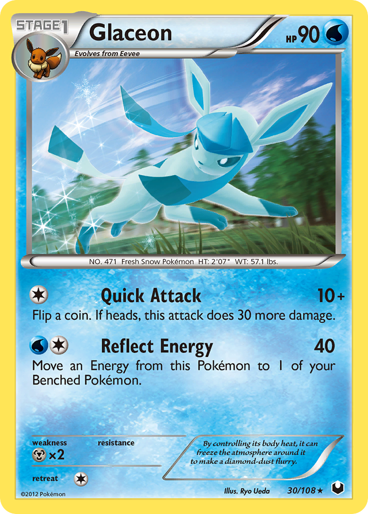 Glaceon (30/108) [Black & White: Dark Explorers] | Exor Games Bridgewater