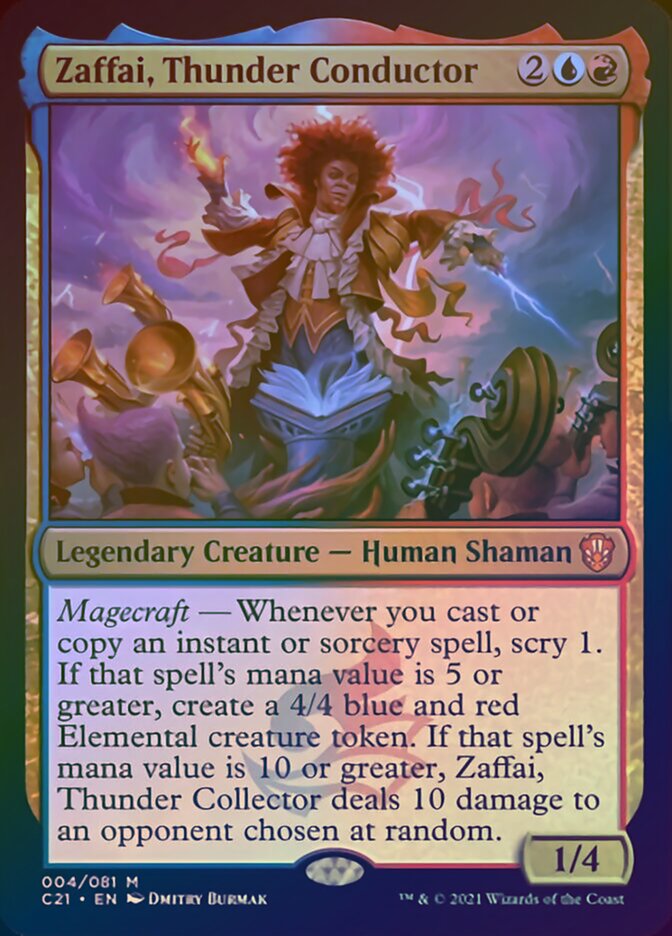 Zaffai, Thunder Conductor (Display Commander) [Commander 2021] | Exor Games Bridgewater