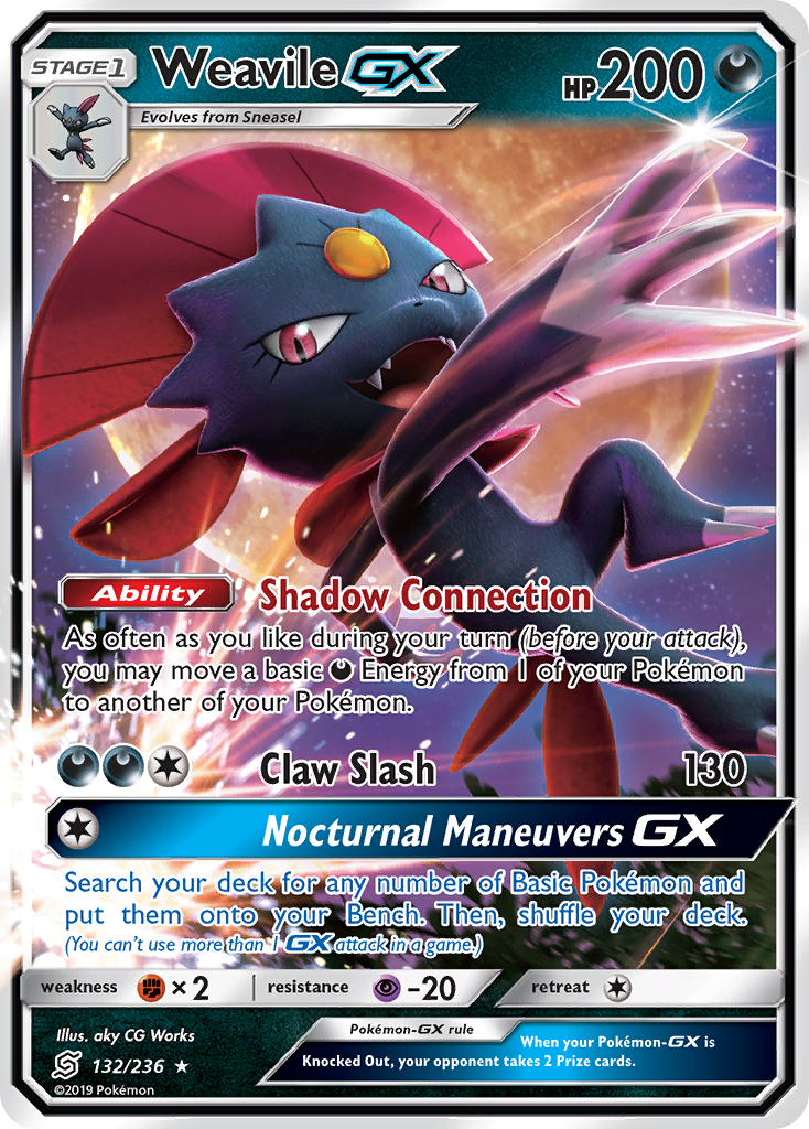 Weavile GX (132/236) [Sun & Moon: Unified Minds] | Exor Games Bridgewater