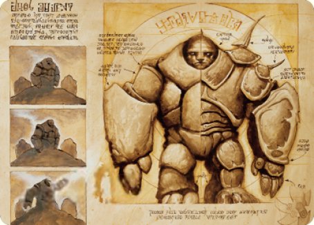 Precursor Golem Art Card [The Brothers' War Art Series] | Exor Games Bridgewater