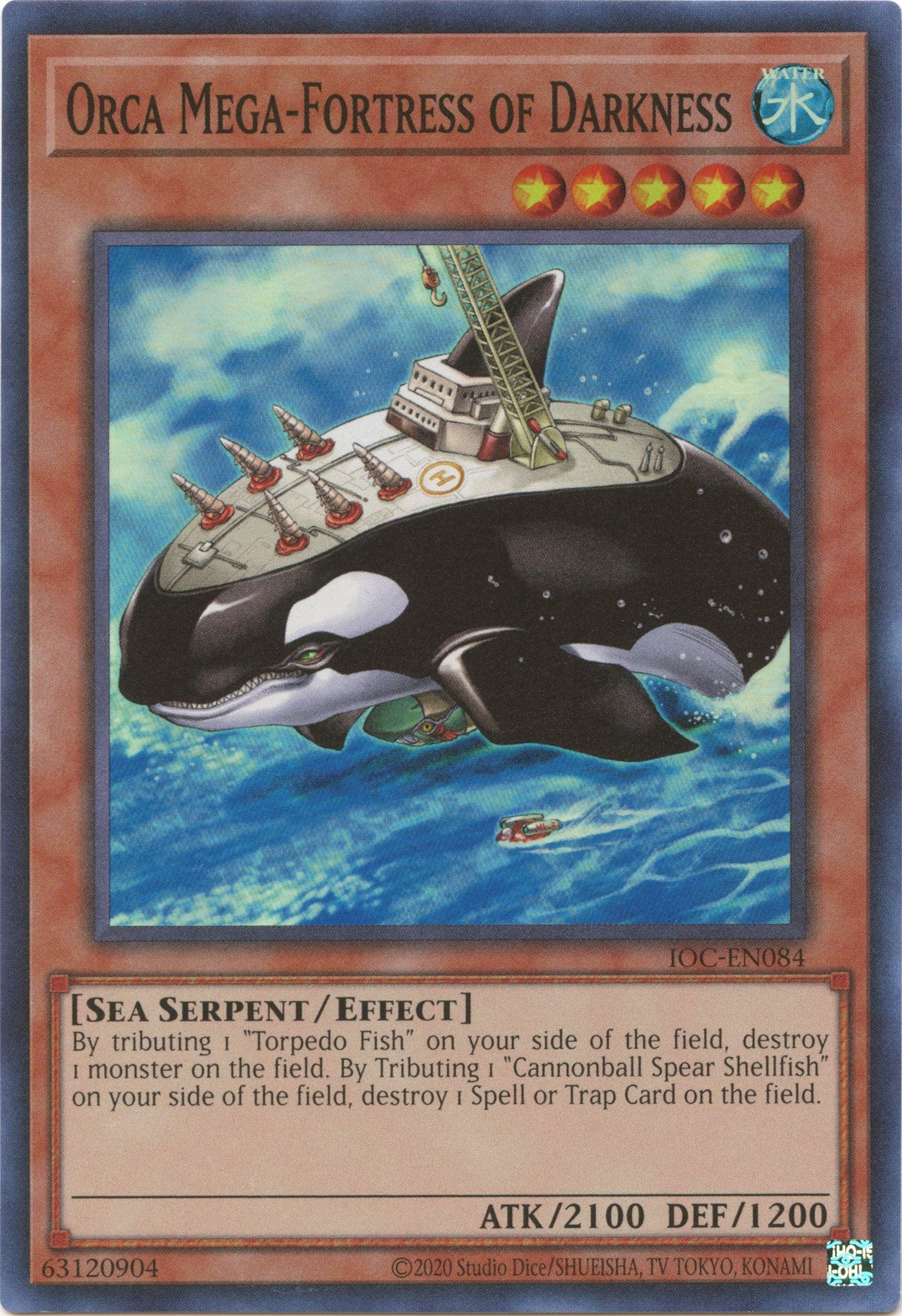 Orca Mega-Fortress of Darkness (25th Anniversary) [IOC-EN084] Super Rare | Exor Games Bridgewater