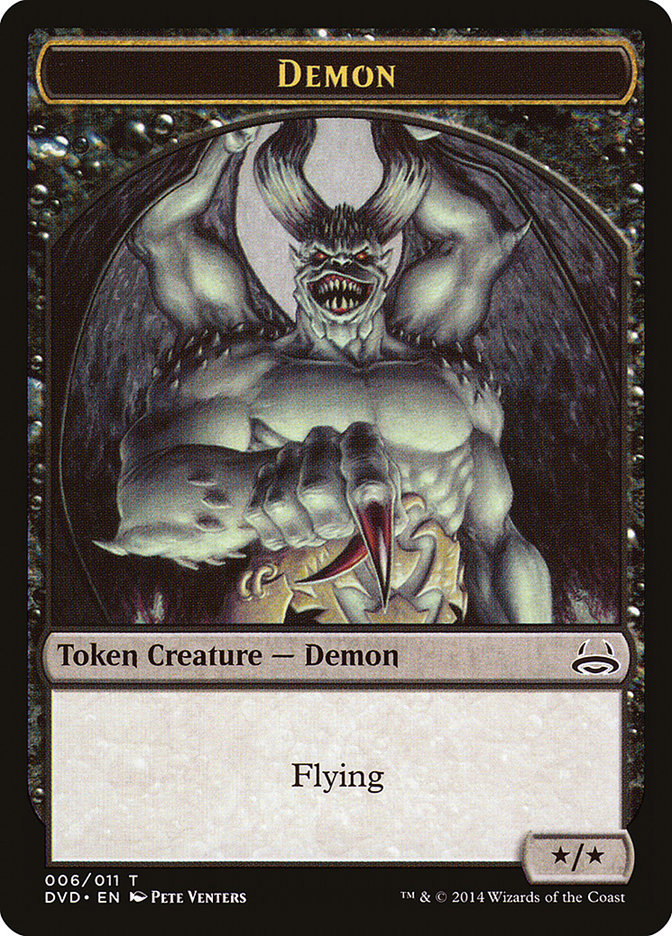 Demon Token (Divine vs. Demonic) [Duel Decks Anthology Tokens] | Exor Games Bridgewater