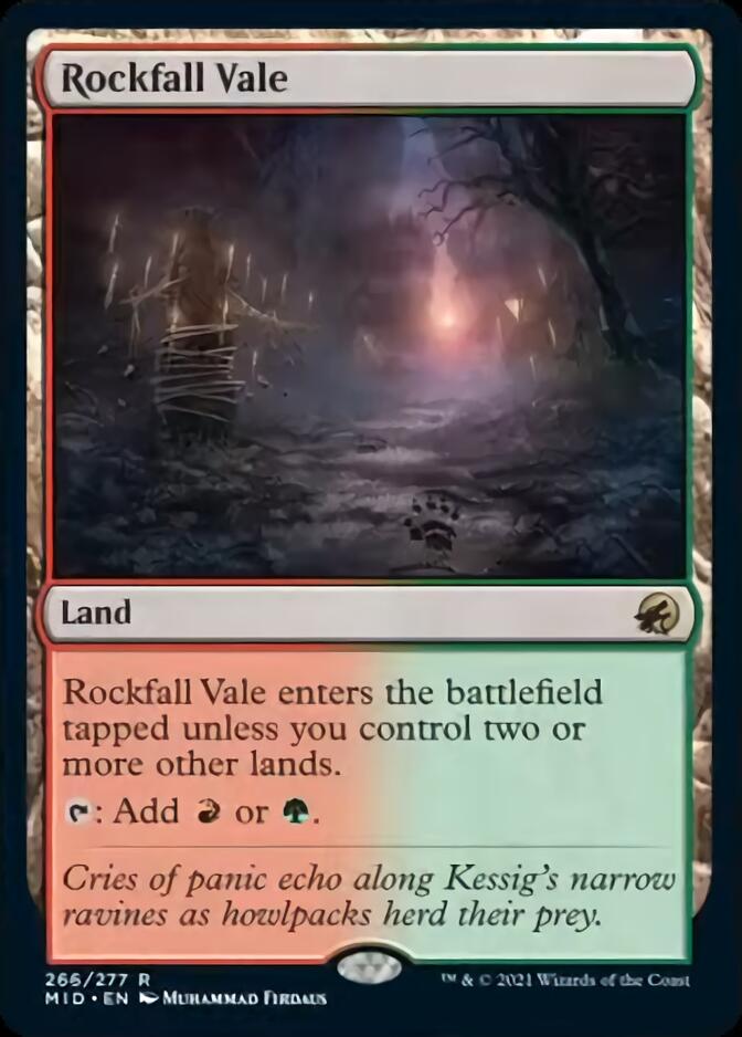 Rockfall Vale [Innistrad: Midnight Hunt] | Exor Games Bridgewater