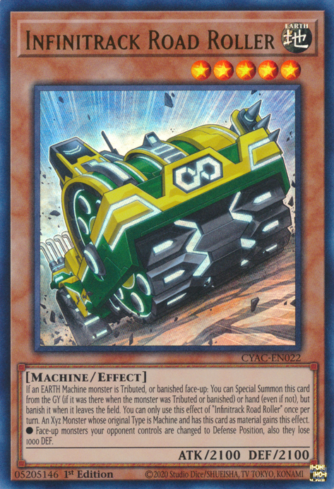 Infinitrack Road Roller [CYAC-EN022] Ultra Rare | Exor Games Bridgewater