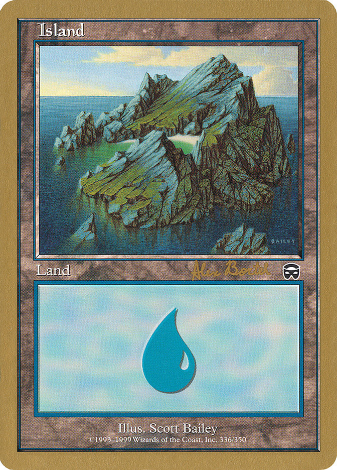 Island (ab336) (Alex Borteh) [World Championship Decks 2001] | Exor Games Bridgewater