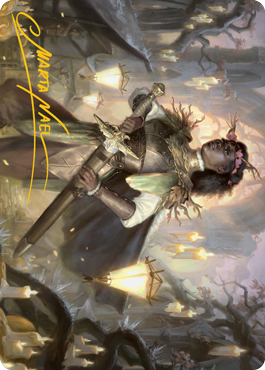 Sungold Sentinel Art Card (Gold-Stamped Signature) [Innistrad: Midnight Hunt Art Series] | Exor Games Bridgewater