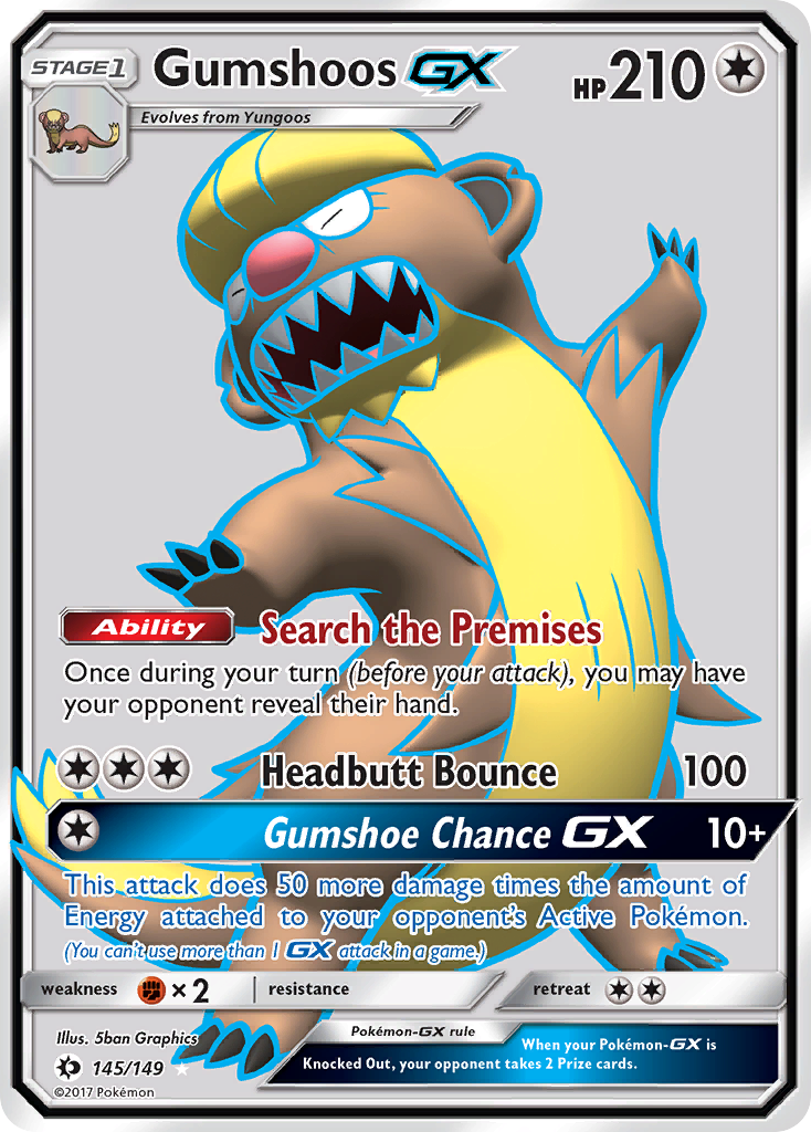 Gumshoos GX (145/149) [Sun & Moon: Base Set] | Exor Games Bridgewater