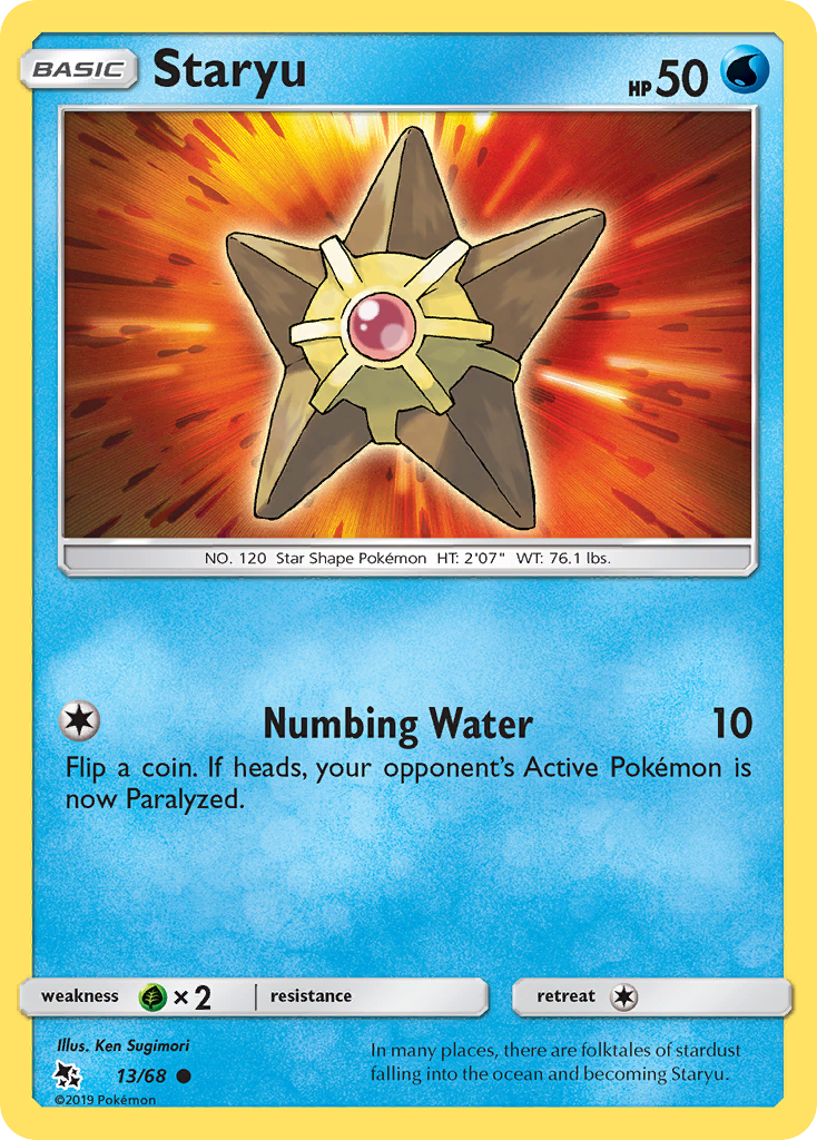 Staryu (13/68) [Sun & Moon: Hidden Fates] | Exor Games Bridgewater