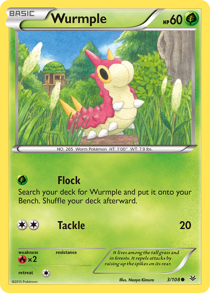 Wurmple (3/108) [XY: Roaring Skies] | Exor Games Bridgewater