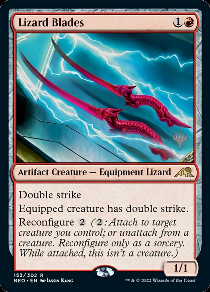Lizard Blades (Promo Pack) [Kamigawa: Neon Dynasty Promos] | Exor Games Bridgewater