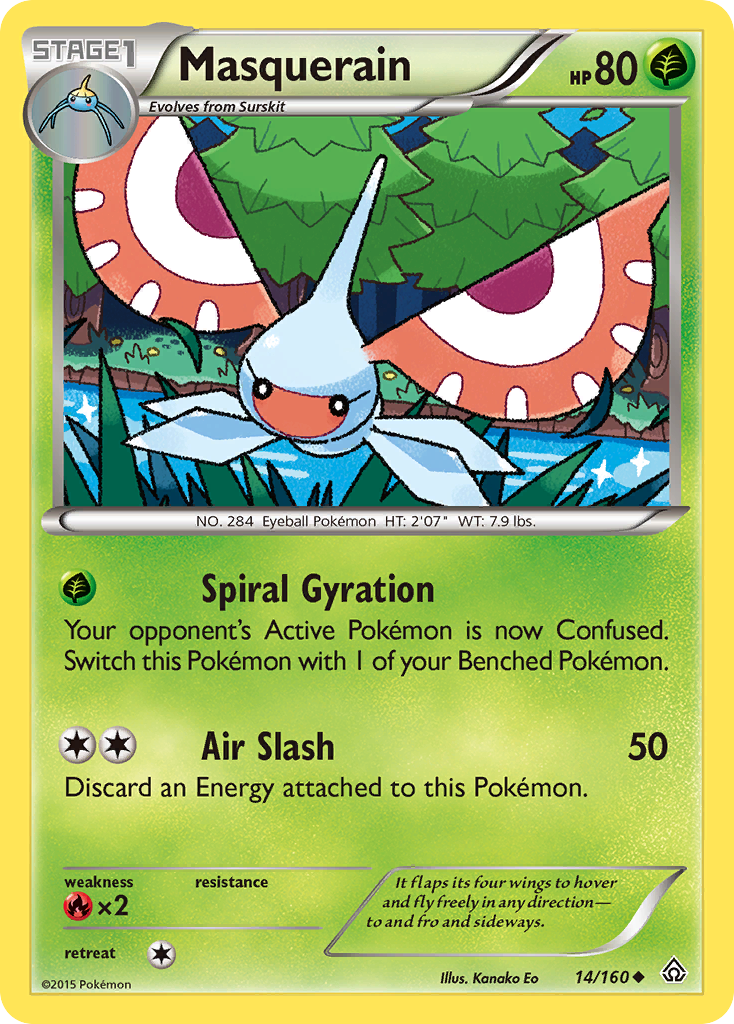 Masquerain (14/160) [XY: Primal Clash] | Exor Games Bridgewater