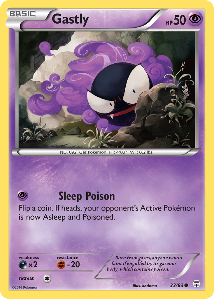 Gastly (33/83) [XY: Generations] | Exor Games Bridgewater