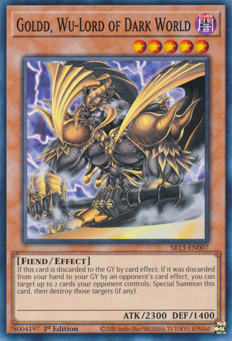 Goldd, Wu-Lord of Dark World [SR13-EN007] Common | Exor Games Bridgewater