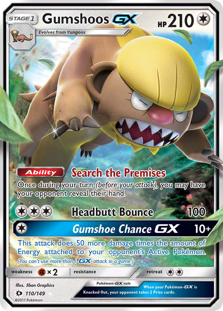 Gumshoos GX (110/149) [Sun & Moon: Base Set] | Exor Games Bridgewater