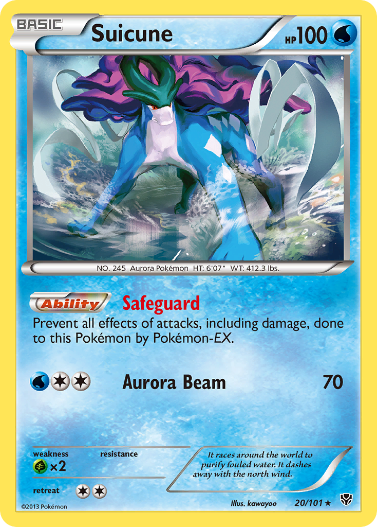 Suicune (20/101) [Black & White: Plasma Blast] | Exor Games Bridgewater