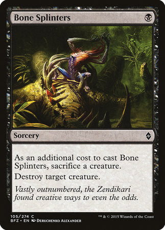 Bone Splinters [Battle for Zendikar] | Exor Games Bridgewater