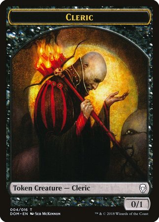 Cleric Token [Dominaria Tokens] | Exor Games Bridgewater