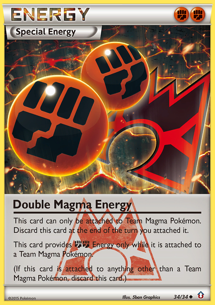 Double Magma Energy (34/34) [XY: Double Crisis] | Exor Games Bridgewater