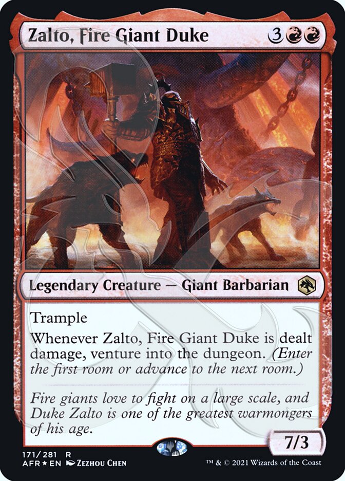 Zalto, Fire Giant Duke (Ampersand Promo) [Dungeons & Dragons: Adventures in the Forgotten Realms Promos] | Exor Games Bridgewater