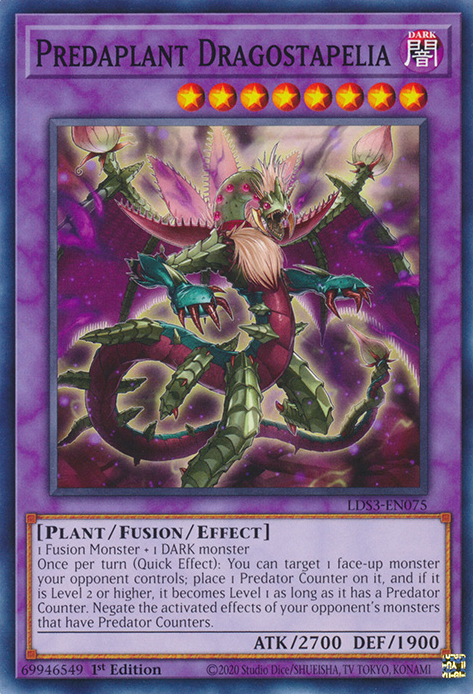 Predaplant Dragostapelia [LDS3-EN075] Common | Exor Games Bridgewater