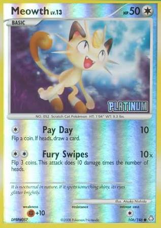 Meowth (106/146) [Burger King Promos: 2009 Collection] | Exor Games Bridgewater