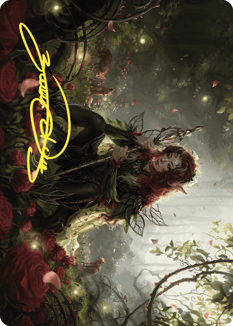 Yenna, Redtooth Regent Art Card (Gold-Stamped Signature) [Wilds of Eldraine Art Series] | Exor Games Bridgewater