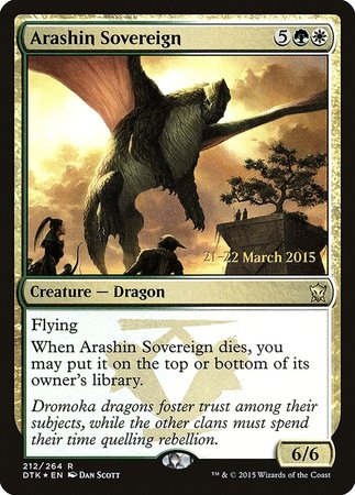 Arashin Sovereign [Dragons of Tarkir Promos] | Exor Games Bridgewater