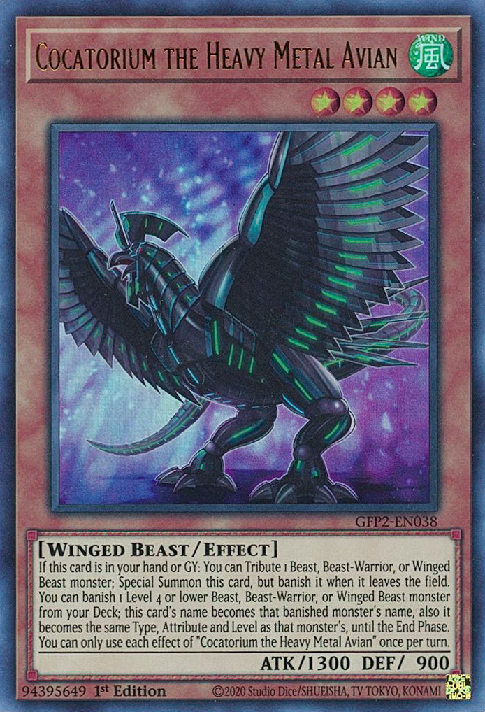 Cocatorium the Heavy Metal Avian [GFP2-EN038] Ultra Rare | Exor Games Bridgewater